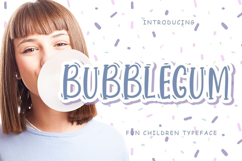Free Bubble Fonts - Bubblegum